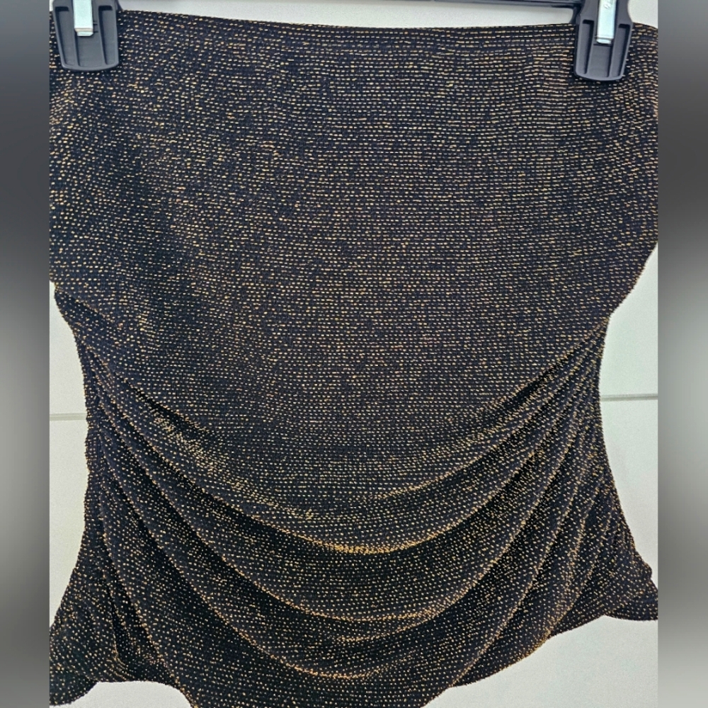Shimmering Strapless Top